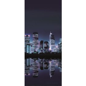   Éjszakai város öntapadós poszter, fotótapéta 051SKT /91x211 cm/