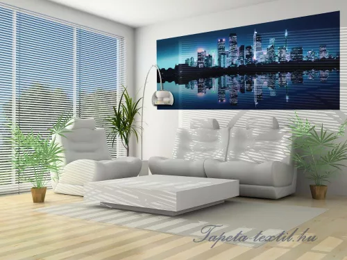 Éjszakai város vlies poszter, fotótapéta 051VEP /250x104 cm/