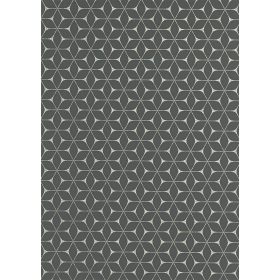 Szürke virág mintás tapéta (10025-15)