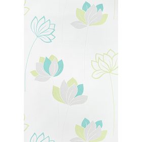 Zöld modern virág mintás tapéta (10117-07)