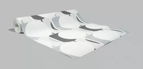 Fekete design mintás tapéta (10118-34)