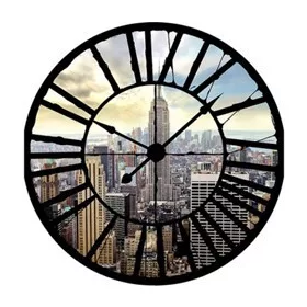   New York az óra mögött vlies poszter, fotótapéta 10160VEZ1 /208x208 cm/