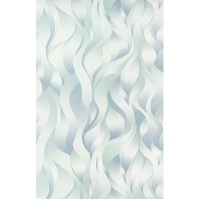 Világos kék mentazöld szalag mintás tapéta (10204-18)