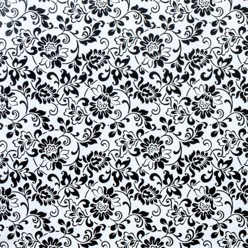 Gekkofix HERITAGE BLACK WHITE öntapadós tapéta 45 cm x 15 m