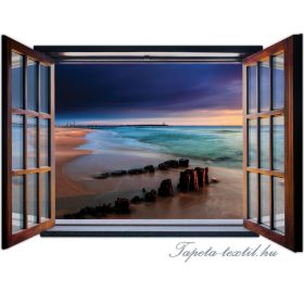   Ablakból a kilátás vlies poszter, fotótapéta 1055VEZ4 /201x145 cm/