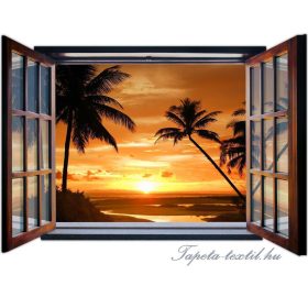   Ablakból a kilátás vlies poszter, fotótapéta 1056VEZ4 /201x145 cm/