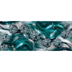   Gyöngyös absztrakt vlies poszter, fotótapéta  /250x104 cm/