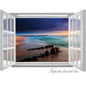   Ablakból a kilátás vlies poszter, fotótapéta 1060VEZ4 /201x145 cm/