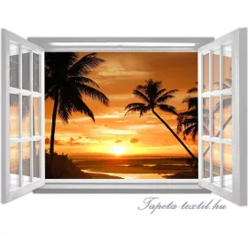   Kilátás az ablakból vlies poszter, fotótapéta 1061VEZ4 /201x145 cm/