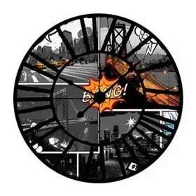   Képregény az óra mögött vlies poszter, fotótapéta 10676VEZ1 /208x208 cm/