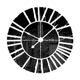   New York az óra mögött vlies poszter, fotótapéta 10687VEZ1 /208x208 cm/