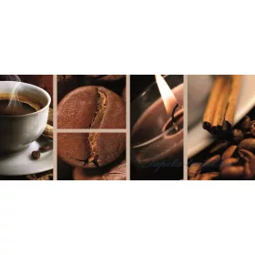 Kávé minta vlies poszter, fotótapéta 113VEP /250x104 cm/