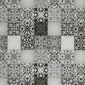   Gekkofix TILES BLACK AND WHITE öntapadós tapéta 45 cm x 15 m
