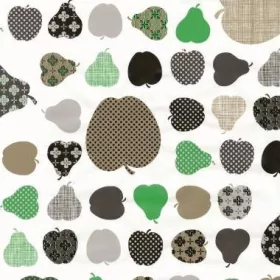   Gekkofix APPLES & PEARS GREEN öntapadós tapéta 45 cm x 2 m