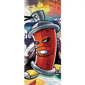 Graffiti vlies poszter, fotótapéta 1395VET /91x211 cm/