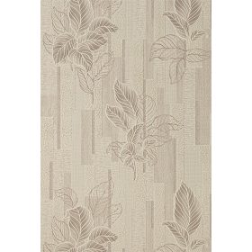 Világos szürke levél mintás tapéta (1521-62)