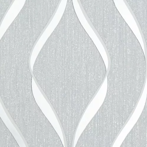 Ezüst szalag mintás tapéta (154112)