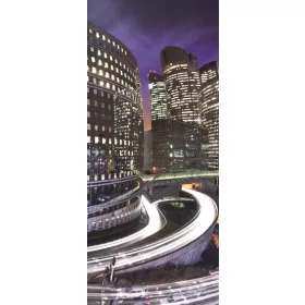   Night Light City vlies poszter, fotótapéta 161VET /91x211 cm/