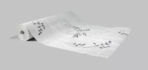 Fekete levél mintás tapéta (1698-21)