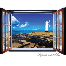   Kilátás az ablakból vlies poszter, fotótapéta 1947VEZ4 /201x145 cm/