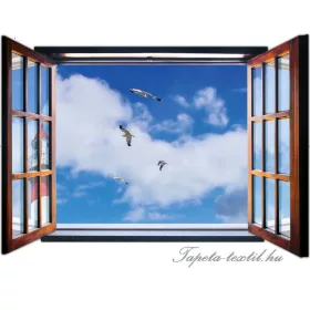   Kilátás az ablakból vlies poszter, fotótapéta 1949VEZ4 /201x145 cm/