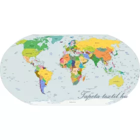 Térkép vlies poszter, fotótapéta 1974VEZ7 /312x208 cm/