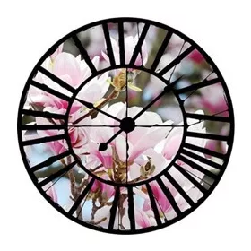   Virágok az óra mögött vlies poszter, fotótapéta 20001VEZ1 /208x208 cm/