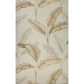 Nagy barna levél mintás tapéta (200324)