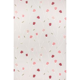 Piros -bordó virág mintás tapéta (203165)