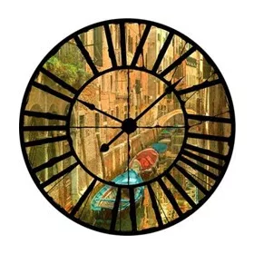   Velence az óra mögött vlies poszter, fotótapéta 20368VEZ1 /208x208 cm/