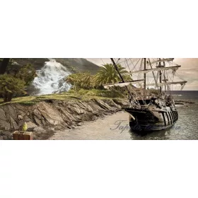 Kalózhajó vlies poszter, fotótapéta 2050VEP /250x104 cm/