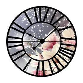   Virág az óra mögött vlies poszter, fotótapéta 21005VEZ1 /208x208 cm/