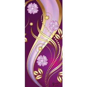   Virág minta öntapadós poszter, fotótapéta 2135SKT /91x211 cm/