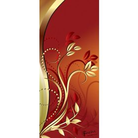   Virág minta öntapadós poszter, fotótapéta 2136SKT /91x211 cm/