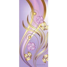 Virág minta vlies poszter, fotótapéta 2138VET /91x211 cm/