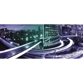   Night light city vlies poszter, fotótapéta 215VEP /250x104 cm/