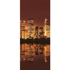   Éjszakai város vlies poszter, fotótapéta 219VET /91x211 cm/
