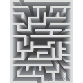   3D labirintus vlies poszter, fotótapéta 2450VE-A /206x275 cm/