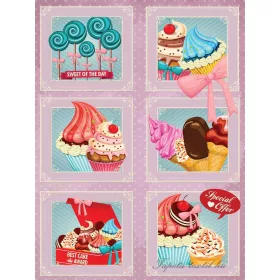   Édességek vlies poszter, fotótapéta 2465VE-A /206x275 cm/