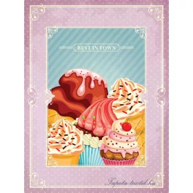   Édességek  vlies poszter, fotótapéta 2468VE-A /206x275 cm/