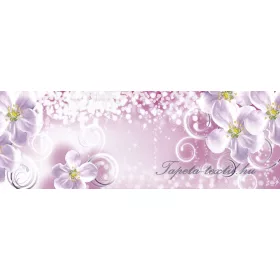   Virág minta vlies poszter, fotótapéta 2714VEEXXL /624x219 cm/