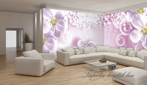 Virág minta vlies poszter, fotótapéta 2714VEEXXL /624x219 cm/