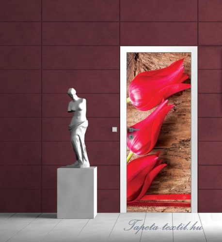 Tulipánok vlies poszter, fotótapéta 272VET /91x211 cm/