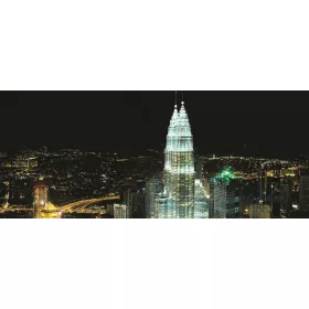   Felhőkarcolók az éjszakában poszter, fotótapéta 276VEP /250x104 cm/