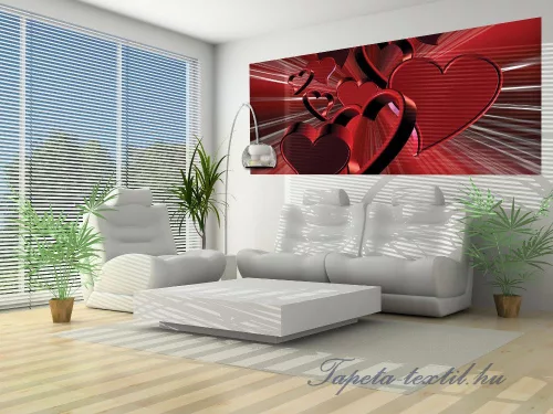Szivek poszter, fotótapéta 277VEP /250x104 cm/