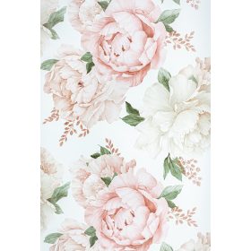 Rózsaszín rózsa mintás tapéta (278705)