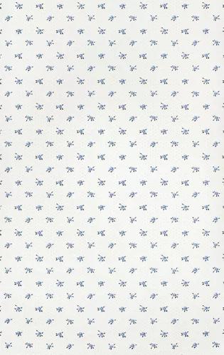 Indidókék kis virág mintás tapéta (288734)