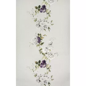 Lila -szürke rózsa mintás  tapéta (289014)