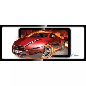  Lángoló autó vlies poszter, fotótapéta 294VEP /250x104 cm/