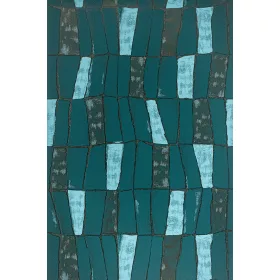 Kék modern mintás tapéta (31224)